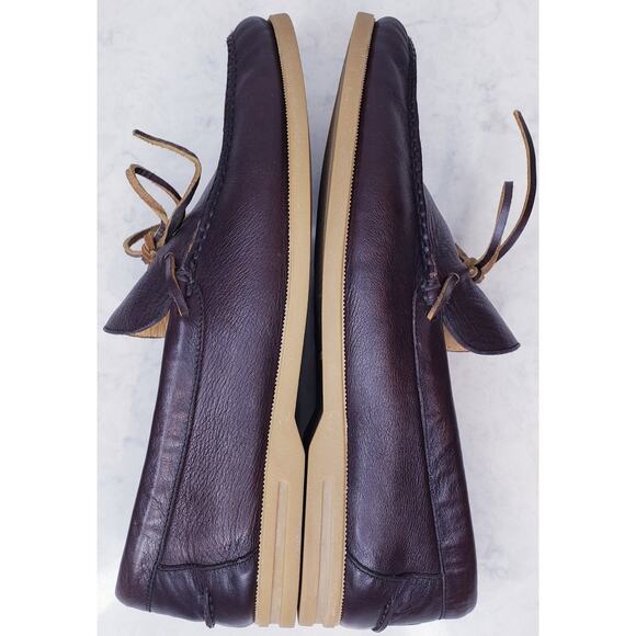 PETER MILLAR Leather Boat Shoes Men's Size 13M w/ ? Sheepskin Removable Insoles - Picture 12 of 16